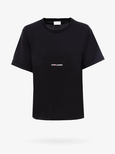 Shop Saint Laurent T-shirt In Black