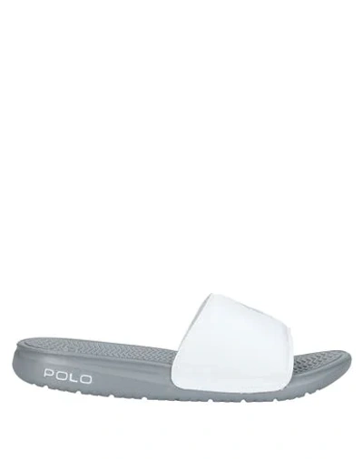 Shop Polo Ralph Lauren Sandals In White