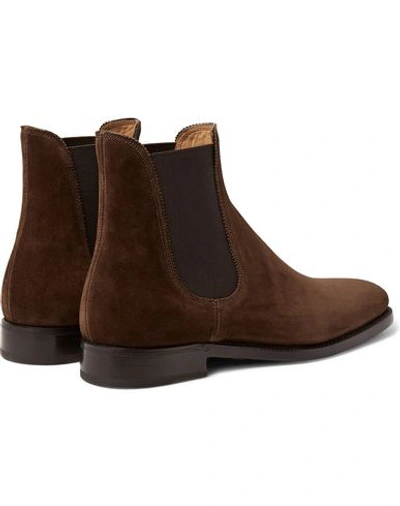 Shop Ralph Lauren Ankle Boots In Brown
