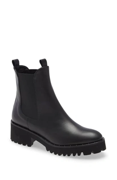 Shop Freda Salvador Brooke Waterproof Chelsea Boot In Black Leather