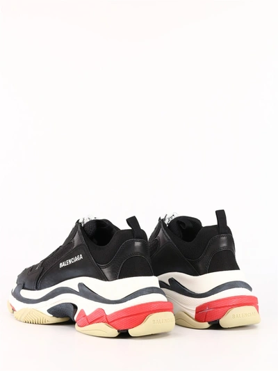 Balenciaga Triple S Sneaker White, Black & Red, END.