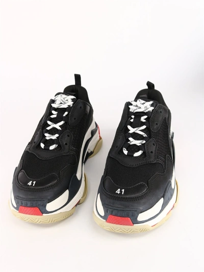 Shop Balenciaga Triple S Sneaker In Black