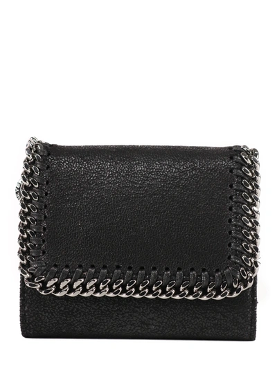 Shop Stella Mccartney Small Falabella Wallet Black