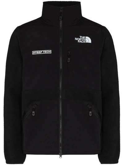 Shop The North Face Steep Tech Fleece Zip-up Jacket In Black