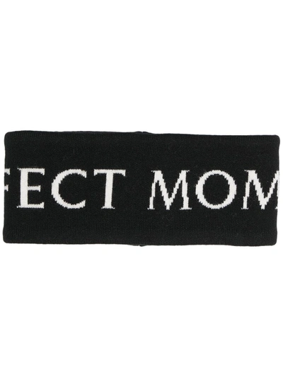 Shop Perfect Moment Logo Merino Headband In Black