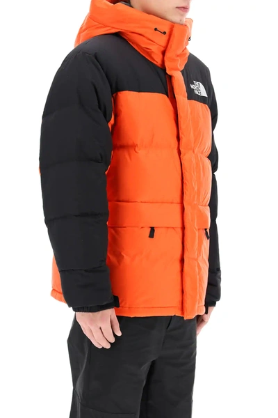 Shop The North Face Himalayan Down Jacket In Orange,black