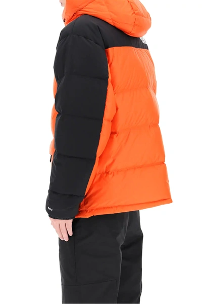 Shop The North Face Himalayan Down Jacket In Orange,black