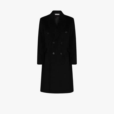Our Legacy Whale Mohair And Wool Coat In Black