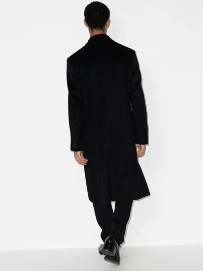 Our Legacy Whale Mohair And Wool Coat In Black