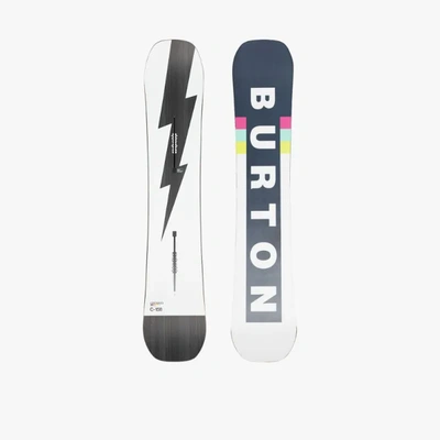 Shop Burton Ak White Custom 158 Camber Snowboard In Black