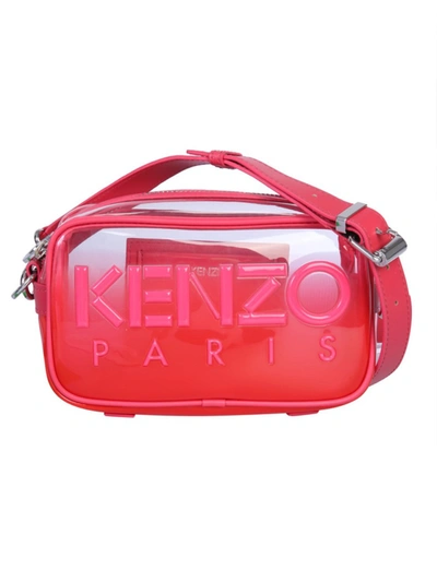 Shop Kenzo Kombo Red Polyurethane Shoulder Bag