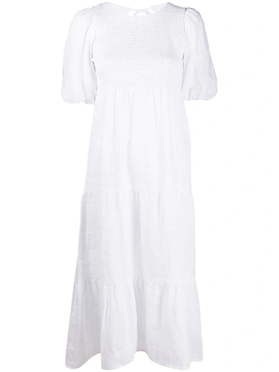 Shop Faithfull The Brand Alberte Midi Dress In White