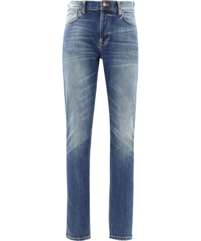 Shop Nudie Jeans Blue Cotton Jeans