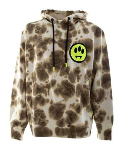 Shop Barrow Tye-die' Mud Hoodie In Brown