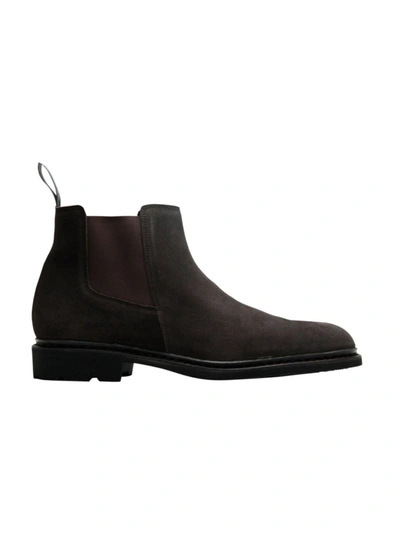 Shop Paraboot Chamfort Galaxy Brown Leather Ankle Boots