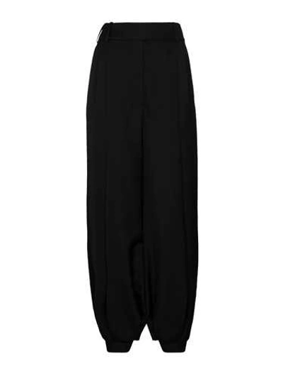 Shop Alexandre Vauthier Black Crop Wool Pants