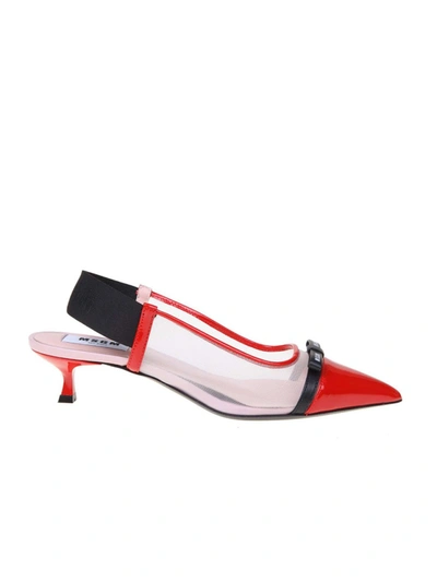 Shop Msgm Red Patent Leather Pumps