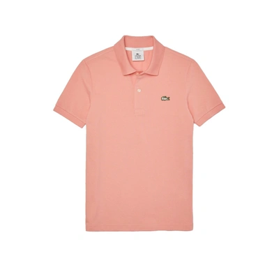 Shop Lacoste Live Slim Fit Polo Shirt Pink