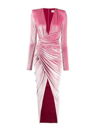 Shop Alexandre Vauthier Pink Quartz Curled Dress