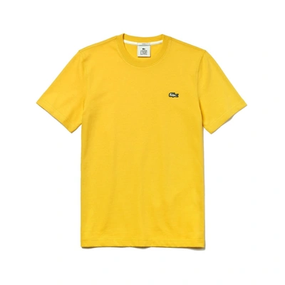 Shop Lacoste Live Cotton Tee Yellow