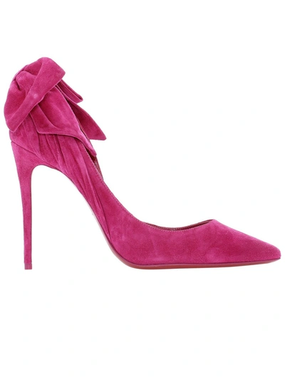 Shop Christian Louboutin Fuchsia Suede Pumps In Pink