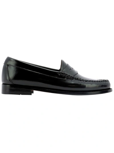 Shop Bass Black Leather Loafers