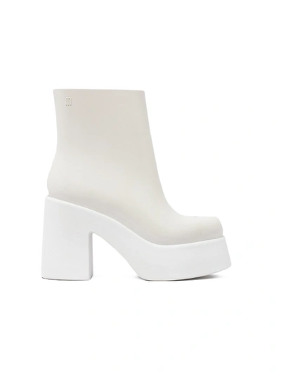 Shop Melissa Nubia Boots In White Pvc