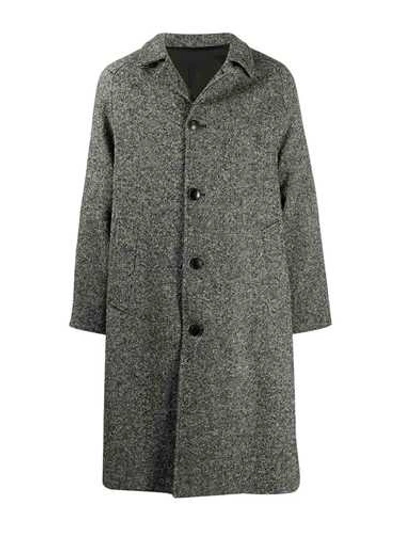 Shop Ami Alexandre Mattiussi Grey Single-breasted Coat