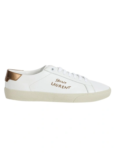 Shop Saint Laurent Court Classic Low-top Sneaker In White