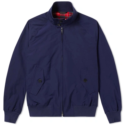Shop Baracuta G9 Harrington Jacket Indigo In Blue