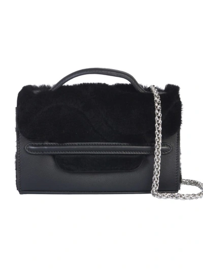 Shop Zanellato Nina Superbaby Black Leather Shoulder Bag