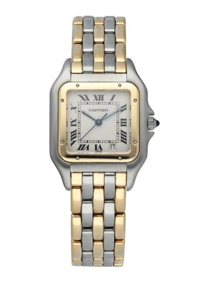 Shop Cartier Panthere Three Row Midsize Watch In Not Applicable