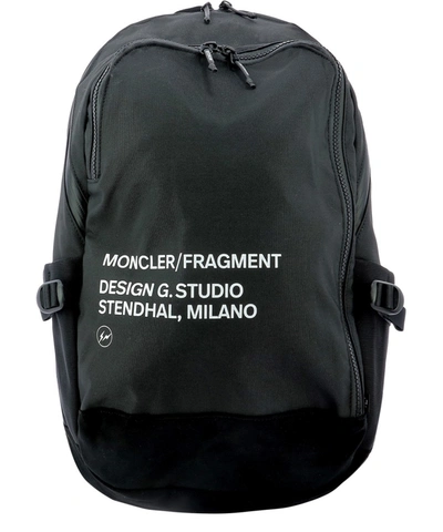 Moncler Genius Moncler X Fragment Hiroshi Fujiwara Logo Backpack In Black |  ModeSens