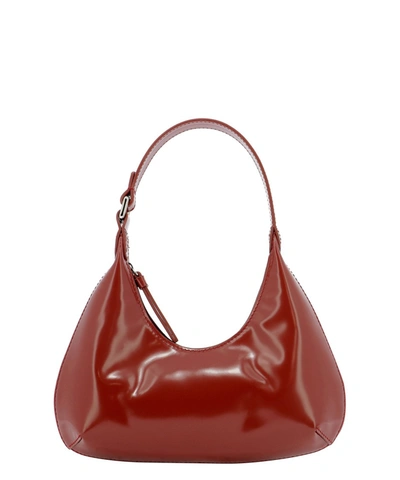 Shop By Far Amber Red Patent Leather Shoulder Bag