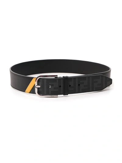 Shop Fendi Black Leather Belt