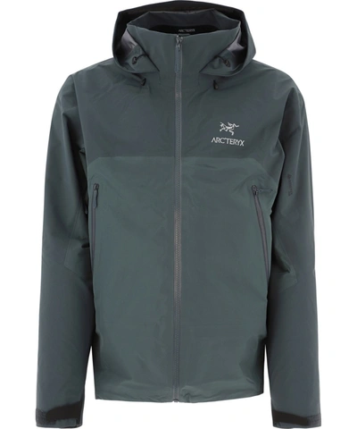 Shop Arc'teryx Green Nylon Outerwear Jacket