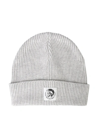 Shop Diesel Grey Wool Hat