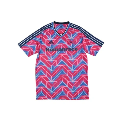 Shop Adidas Originals Human Race Jersey (real Magenta/true Blue) In Pink