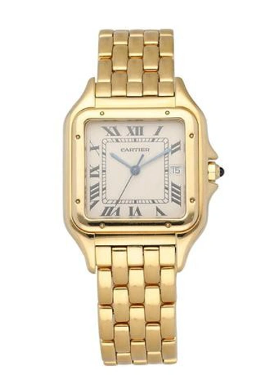 Shop Cartier Panthere 18k Yellow Gold Large Watch