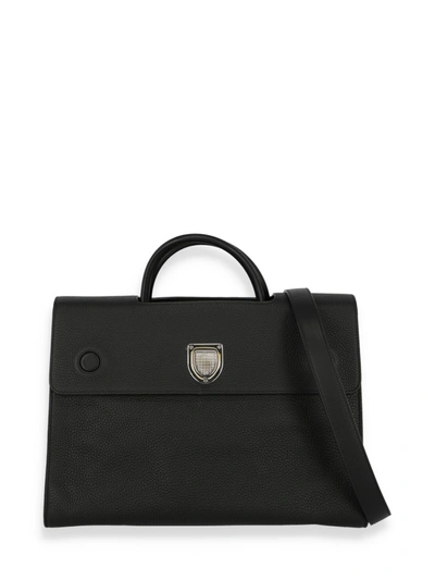 Pre-owned Dior Ever Leather Tote Bag In Black