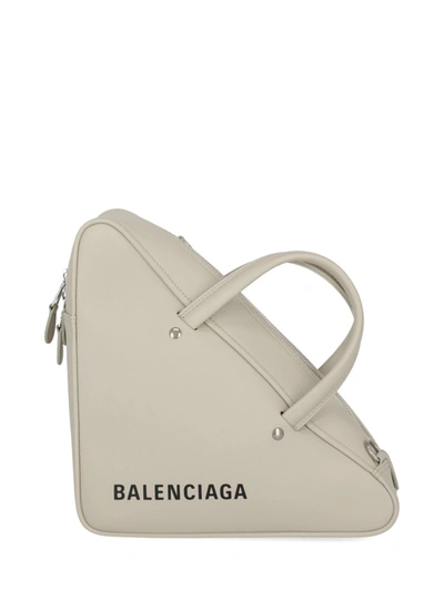 Shop Balenciaga Bag Leather In Neutrals