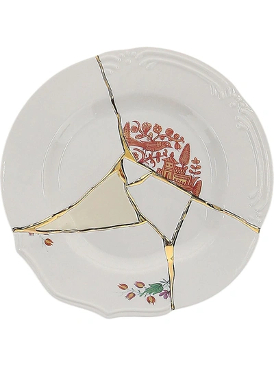 Shop Seletti Crack Detail Plate In White