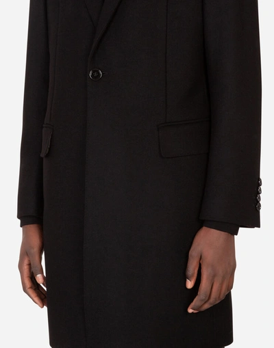 Shop Dolce & Gabbana Clothing - Wool And Cashmere Coat In Black