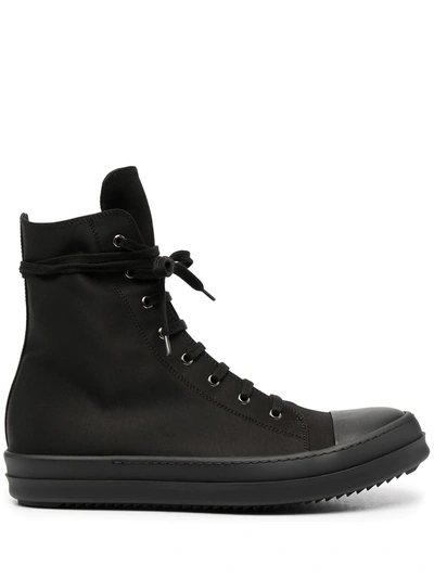 Shop Rick Owens Drkshdw Lace-up High-top Sneakers In Black