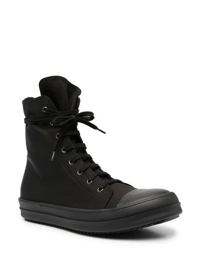Shop Rick Owens Drkshdw Lace-up High-top Sneakers In Black