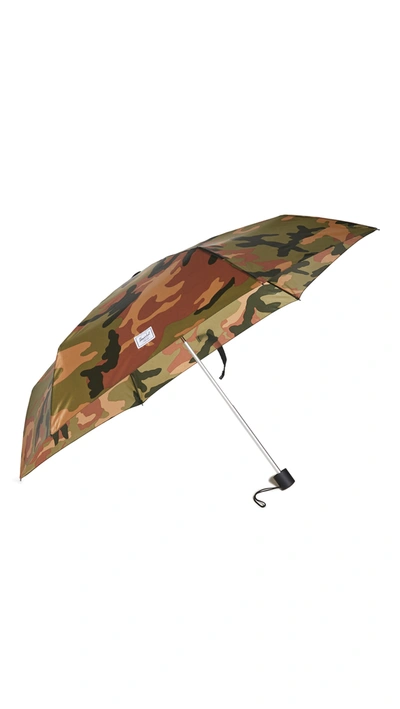 Shop Herschel Supply Co Compact Umbrella In Woodland Camo