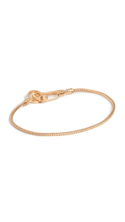 Shop Mikia Snake Karabiner Bracelet In Brass