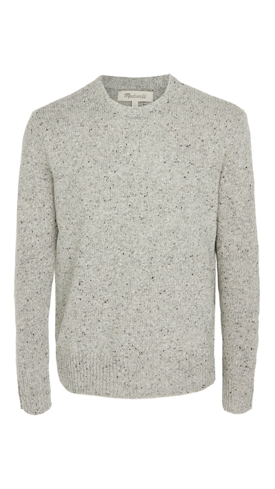 Shop Madewell Boucle Sweater In Light Mist