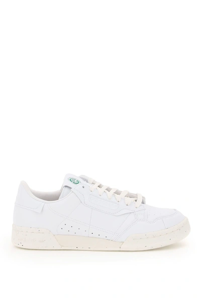 Shop Adidas Originals Adidas Continental 80 Sneakers In Ftwwht Owhite Green