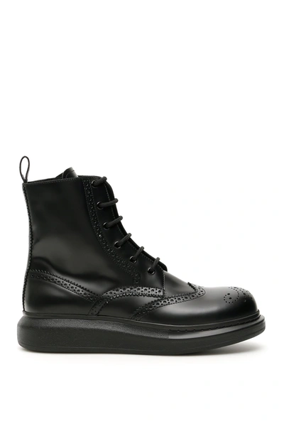 Shop Alexander Mcqueen Hybrid Boots In Black